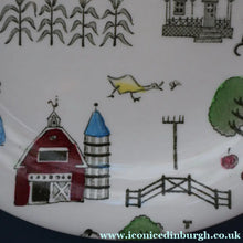 Load image into Gallery viewer, 1950s OLD MACDONALD'S FARM Three Side Plates. Johnson Brothers Rare Design
