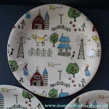 Load image into Gallery viewer, 1950s OLD MACDONALD'S FARM Three Side Plates. Johnson Brothers Rare Design
