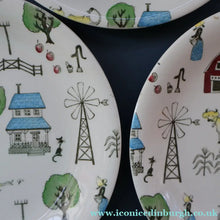 Load image into Gallery viewer, 1950s OLD MACDONALD'S FARM Three Side Plates. Johnson Brothers Rare Design
