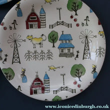 Load image into Gallery viewer, 1950s OLD MACDONALD'S FARM Three Side Plates. Johnson Brothers Rare Design

