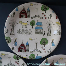 Load image into Gallery viewer, 1950s OLD MACDONALD'S FARM Three Side Plates. Johnson Brothers Rare Design
