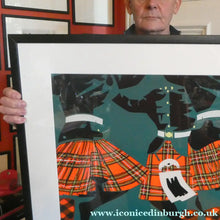 Load image into Gallery viewer, ORIGINAL 1950s Lithographic Scottish TRAVEL POSTER. "Scotland Fly B.O.A.C." FRAMED
