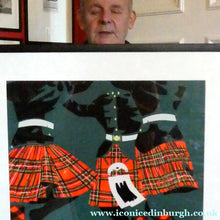 Load image into Gallery viewer, ORIGINAL 1950s Lithographic Scottish TRAVEL POSTER. "Scotland Fly B.O.A.C." FRAMED
