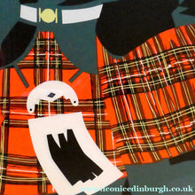 Load image into Gallery viewer, ORIGINAL 1950s Lithographic Scottish TRAVEL POSTER. "Scotland Fly B.O.A.C." FRAMED
