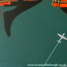 Load image into Gallery viewer, ORIGINAL 1950s Lithographic Scottish TRAVEL POSTER. "Scotland Fly B.O.A.C." FRAMED
