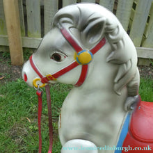 Load image into Gallery viewer, Vintage Early 1950s Painted Steel MOBO Child's Toy Horse. Good Condition
