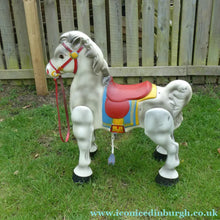 Load image into Gallery viewer, Vintage Early 1950s Painted Steel MOBO Child's Toy Horse. Good Condition
