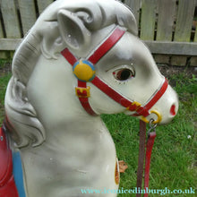 Load image into Gallery viewer, Vintage Early 1950s Painted Steel MOBO Child's Toy Horse. Good Condition
