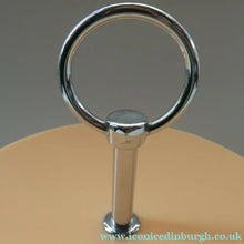 Load image into Gallery viewer, 1950s Vintage Perspeix Cake Stand with Peach Coloured Plates and Chrome Stand
