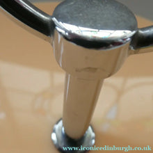 Load image into Gallery viewer, 1950s Vintage Perspeix Cake Stand with Peach Coloured Plates and Chrome Stand
