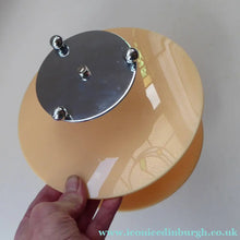 Load image into Gallery viewer, 1950s Vintage Perspeix Cake Stand with Peach Coloured Plates and Chrome Stand
