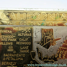 Load image into Gallery viewer, Vintage California Souvenir Map of State 1950s Powder Compact

