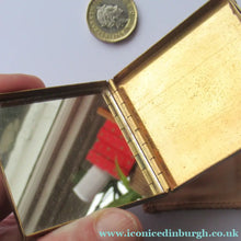 Load image into Gallery viewer, Miniature Square Powder Compact with Mother of Pearl Lid
