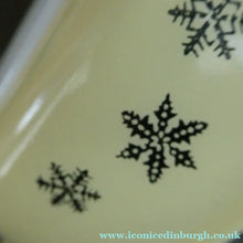 Load image into Gallery viewer, 1950s Vintage PYREX GAEITY Oval Divided Lidded Serving Dish Gaiety YELLOW SNOWFLAKE
