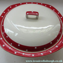Load image into Gallery viewer, Red Domino 1960s Midwinter Lidded Serving Dish or Tureen
