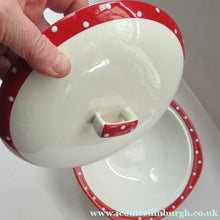 Load image into Gallery viewer, Red Domino 1960s Midwinter Lidded Serving Dish or Tureen
