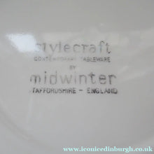 Load image into Gallery viewer, 1950s Red Domino Midwinter Stylecraft Dinner Plate

