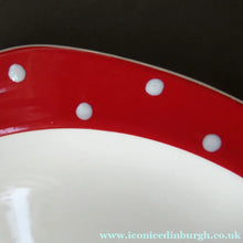 Load image into Gallery viewer, 1950s Red Domino Midwinter Stylecraft Dinner Plate

