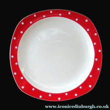 Load image into Gallery viewer, 1950s Red Domino Midwinter Stylecraft Dinner Plate
