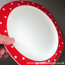 Load image into Gallery viewer, 1950s Red Domino Midwinter Stylecraft Dinner Plate
