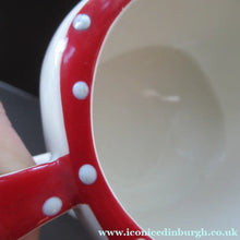 Load image into Gallery viewer, 1950s Red Domino Midwinter Stylecraft Milk Jug and Sugar Bowl
