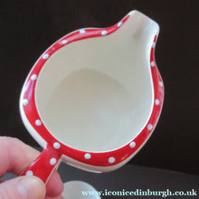 Load image into Gallery viewer, 1950s Red Domino Midwinter Stylecraft Milk Jug and Sugar Bowl
