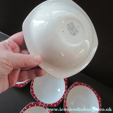 Load image into Gallery viewer, 1950s Red Domino Midwinter Stylecraft Pudding Bowl
