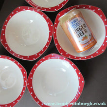 Load image into Gallery viewer, 1950s Red Domino Stylecraft Pudding Bowls

