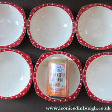 Load image into Gallery viewer, 1950s Red Domino Midwinter Stylecraft Pudding Bowl
