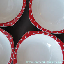 Load image into Gallery viewer, 1950s Red Domino Midwinter Stylecraft Pudding Bowl
