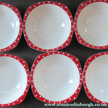 Load image into Gallery viewer, 1950s Red Domino Midwinter Stylecraft Pudding Bowl
