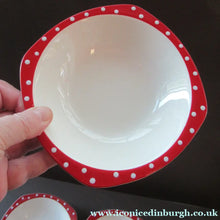 Load image into Gallery viewer, 1950s Red Domino Midwinter Stylecraft Pudding Bowl
