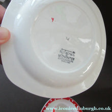 Load image into Gallery viewer, Red Domino Midwinter Coffee Cup and Saucer Side Plate 1950s Polka Dot
