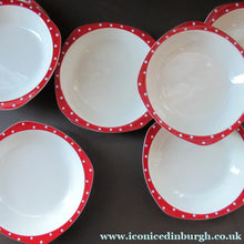 Load image into Gallery viewer, 1950s Red Domino Midwinter Stylecraft Soup Bowl
