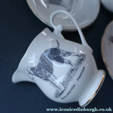 Load image into Gallery viewer, JOB LOT: 1950s Vintage Royal Grafton China Items with BEDLINGTON TERRIER Decoration 
