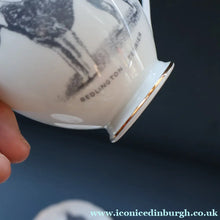 Load image into Gallery viewer, 1950s Vintage Royal Grafton TRIO with BEDLINGTON TERRIER Decoration (Cup, Saucer and Side Plate). FOUR AVAILABLE
