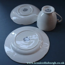 Load image into Gallery viewer, 1950s Vintage Royal Grafton TRIO with BEDLINGTON TERRIER Decoration (Cup, Saucer and Side Plate). FOUR AVAILABLE
