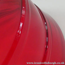 Load image into Gallery viewer, 1950s Ruby Red WHITEFRIARS LARGE Trail Vase. 8 Inches in height
