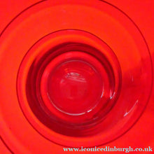 Load image into Gallery viewer, 1950s Ruby Red WHITEFRIARS LARGE Trail Vase. 8 Inches in height
