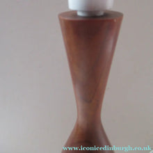 Load image into Gallery viewer, Vintage 1960s Turned Solid Teak Table Lamp
