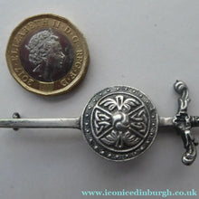 Load image into Gallery viewer, Vintage 1936 Edinburgh Hallmarked Celtic Brooch with Viking Ship. James Ness &amp; Son
