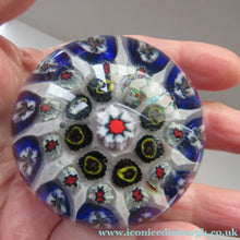Load image into Gallery viewer, 1950s Vasart Scottish Glass Millefiori Paperweight
