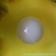 Load image into Gallery viewer, 1950s Scottish VASART Glass Tulip Lamp in Eye-Catching Yellow Shade with Tutti Frutti &amp; Black Flecks. WORKING
