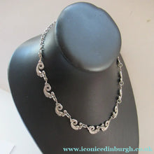 Load image into Gallery viewer, Vintage Iona Silver Necklace John Hart after Alexander Ritchie Scottish Silver
