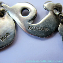 Load image into Gallery viewer, Vintage Iona Silver Necklace John Hart after Alexander Ritchie Scottish Silver

