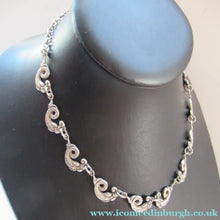 Load image into Gallery viewer, Vintage Iona Silver Necklace John Hart after Alexander Ritchie Scottish Silver
