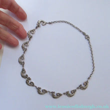Load image into Gallery viewer, Vintage Iona Silver Necklace John Hart after Alexander Ritchie Scottish Silver
