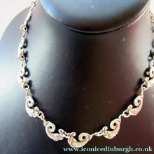Load image into Gallery viewer, Vintage Iona Silver Necklace John Hart after Alexander Ritchie Scottish Silver
