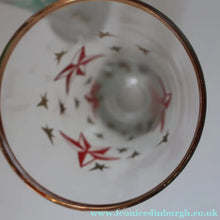 Load image into Gallery viewer, 1950s. Set of SIX Matching Tall Schooners or Beer Glasses with Coloured Star Pattern
