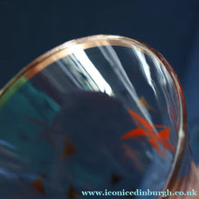 Load image into Gallery viewer, 1950s. Set of SIX Matching Tall Schooners or Beer Glasses with Coloured Star Pattern
